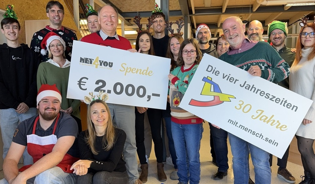 Spende anstatt Weihnachtsgeschenke / Fotocredit: Net4You Internet GmbH